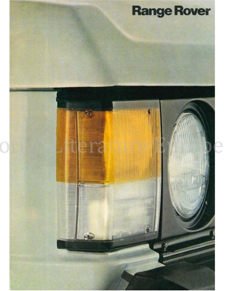 1979 LAND ROVER RANGE ROVER BROCHURE DUTCH