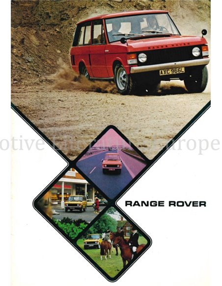 1973 LAND ROVER RANGE ROVER BROCHURE ENGELS