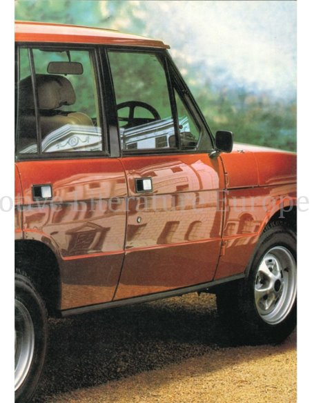 1983 LAND ROVER RANGE ROVER BROCHURE ENGELS