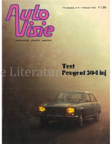 1972 AUTOVISIE MAGAZINE 06 DUTCH