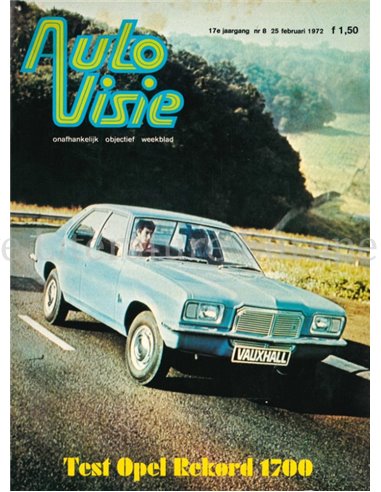 1972 AUTOVISIE MAGAZINE 08 NIEDERLÄNDISCH