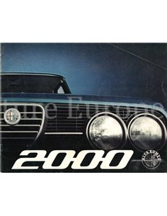 1973 ALFA ROMEO 2000 BERLINA BROCHURE NEDERLANDS