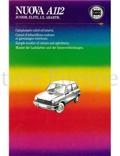 1984 LANCIA A112 COLOURS & INTERIOR BROCHURE