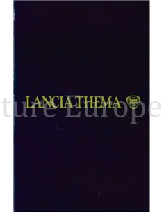 1984 LANCIA THEMA FARBEN & INNENAUSSTATTUNG PROSPEKT