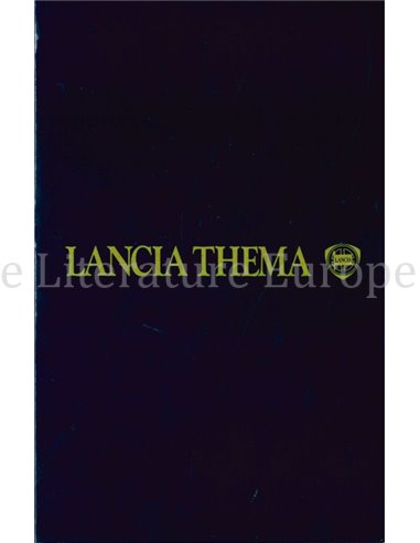 1984 LANCIA THEMA KLEUREN & INTERIEUR BROCHURE