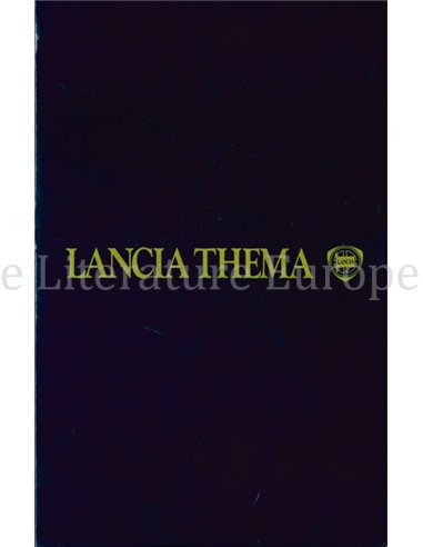 1987 LANCIA THEMA KLEUREN & INTERIEUR BROCHURE