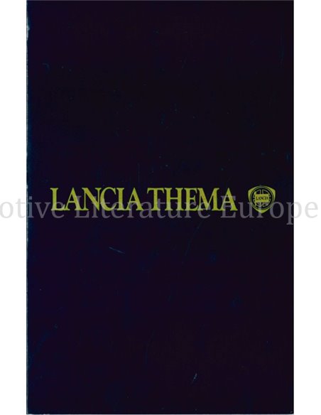 1987 LANCIA THEMA KLEUREN & INTERIEUR BROCHURE