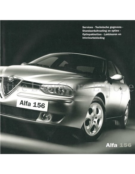 1999 ALFA ROMEO 156 PROSPEKT NIEDERLÄNDISCH