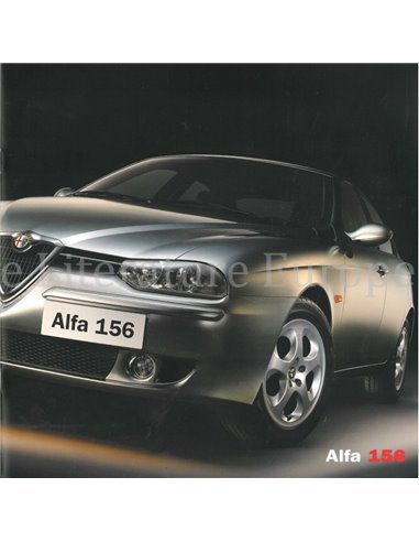 2002 ALFA ROMEO 156 BROCHURE DUTCH