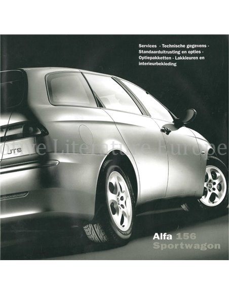 2002 ALFA ROMEO 156 SPORTWAGON BROCHURE DUTCH