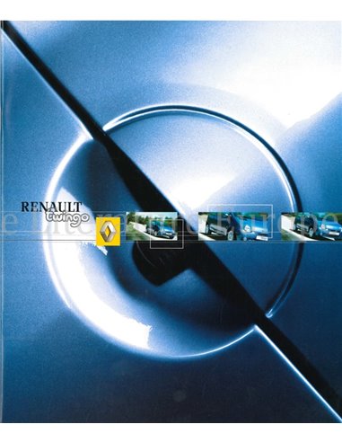 2002 RENAULT TWINGO BROCHURE NEDERLANDS