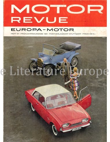 1961 MOTOR REVUE YEARBOOK 37 GERMAN