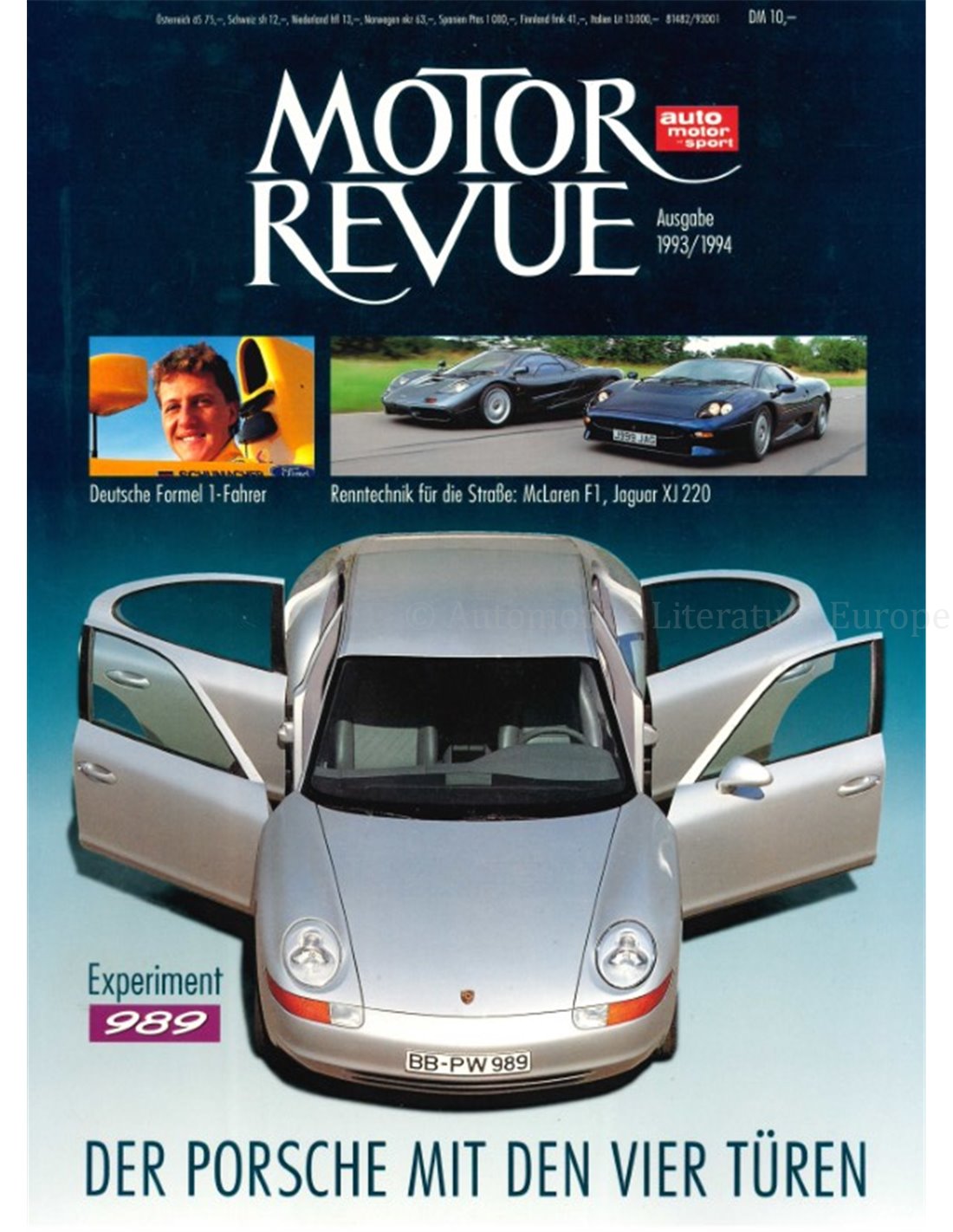 1993/94 MOTOR REVUE MAGAZINE DUITS