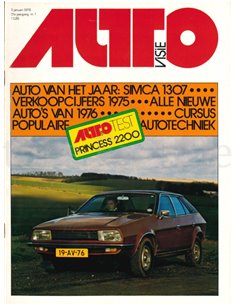 1976 AUTOVISIE MAGAZINE 01 NEDERLANDS
