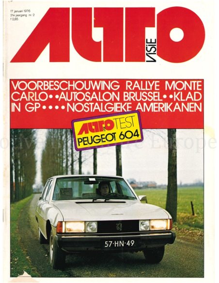 1976 AUTOVISIE MAGAZINE 02 NEDERLANDS