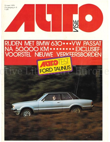 1976 AUTOVISIE MAGAZINE 06 NEDERLANDS