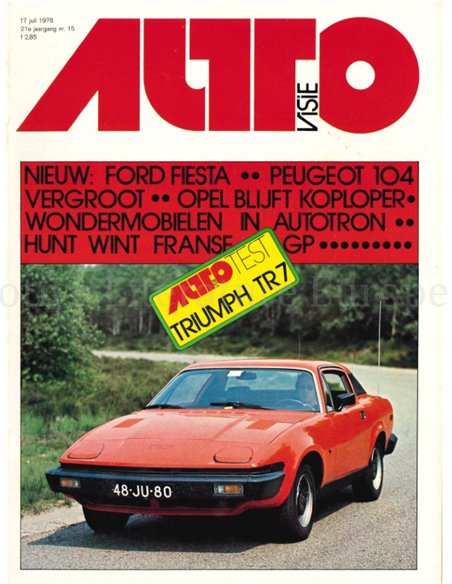 1976 AUTOVISIE MAGAZIN 15 NIEDERLÄNDISCH