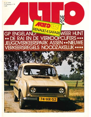 1976 AUTOVISIE MAGAZINE 16 NEDERLANDS