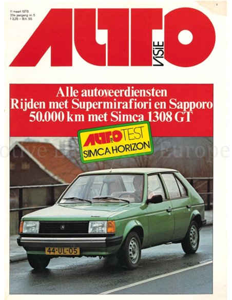 1978 AUTOVISIE MAGAZIN 05 NIEDERLÄNDISCH