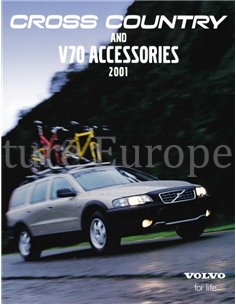 2001 VOLVO CROSS COUNTRY & V70 ACCESSORIES BROCHURE ENGLISH