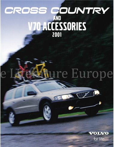 2001 VOLVO CROSS COUNTRY & V70 ACCESSOIRES BROCHURE ENGELS