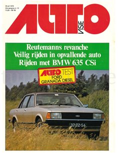 1978 AUTOVISIE MAGAZIN 15 NIEDERLÄNDISCH