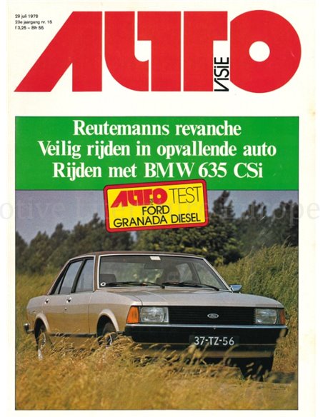 1978 AUTOVISIE MAGAZIN 15 NIEDERLÄNDISCH