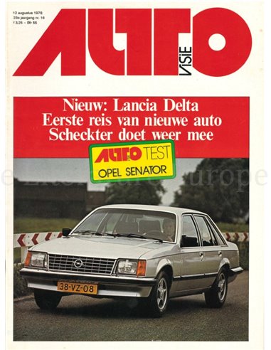 1978 AUTOVISIE MAGAZINE 16 NEDERLANDS