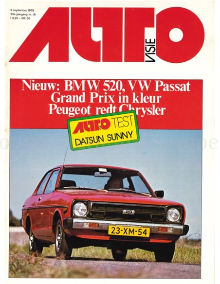 1978 AUTOVISIE MAGAZIN 18 NIEDERLÄNDISCH