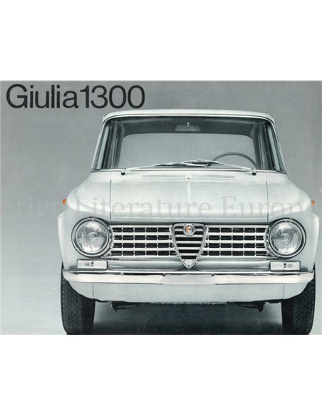 1964 ALFA ROMEO GIULIA 1300 BROCHURE ITALIAANS