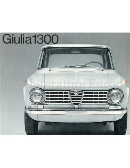 1964 ALFA ROMEO GIULIA 1300 BROCHURE ITALIAANS