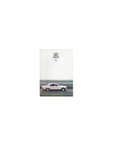 1977 MERCEDES BENZ E KLASSE COUPE BROCHURE NEDERLANDS
