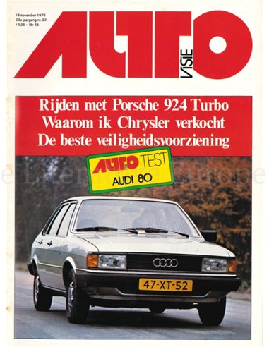 1978 AUTOVISIE MAGAZIN 23 NIEDERLÄNDISCH