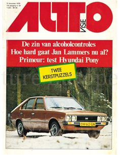 1978 AUTOVISIE MAGAZINE 25 NEDERLANDS