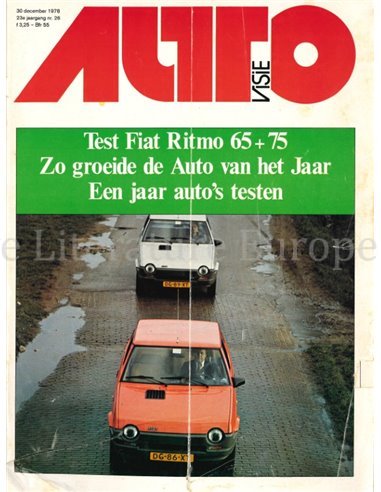 1978 AUTOVISIE MAGAZIN 26 NIEDERLÄNDISCH