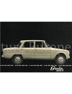 1963 ALFA ROMEO GIULIA 1600 TI BROCHURE ITALIAANS