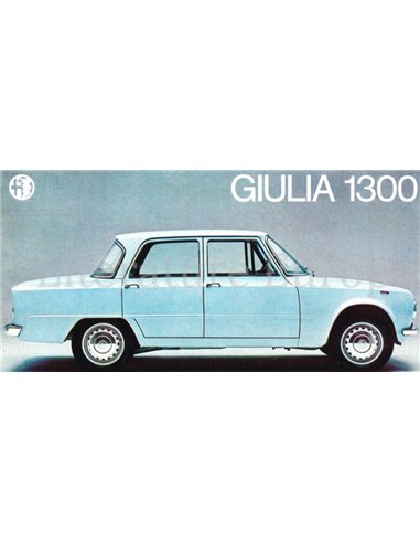 1964 ALFA ROMEO GIULIA 1300 BROCHURE DUITS