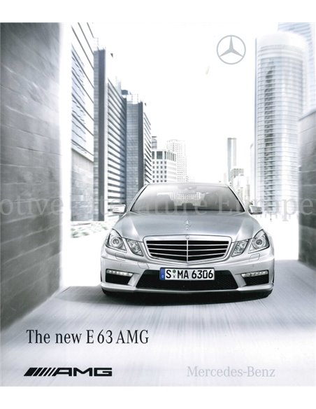 2009 MERCEDES BENZ E63 AMG BROCHURE ENGLISH