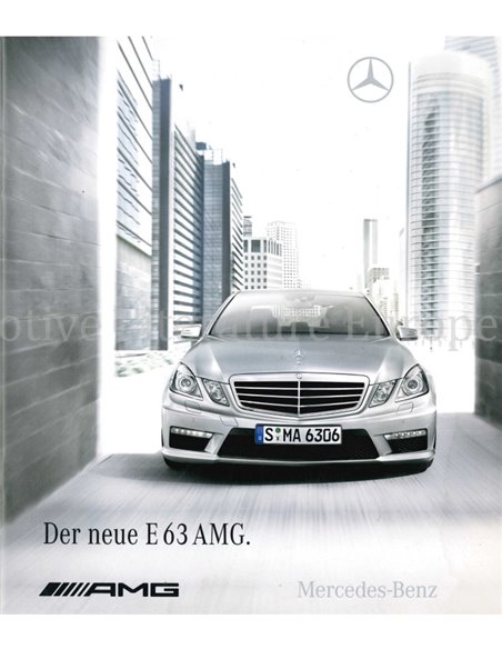 2009 MERCEDES BENZ E63 AMG BROCHURE GERMAN