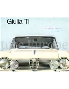 1964 ALFA ROMEO GIULIA TI BROCHURE GERMAN