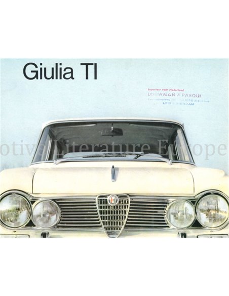 1964 ALFA ROMEO GIULIA TI PROSPEKT DEUTSCH