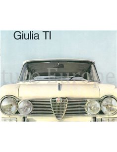1965 ALFA ROMEO GIULIA TI BROCHURE ENGLISH