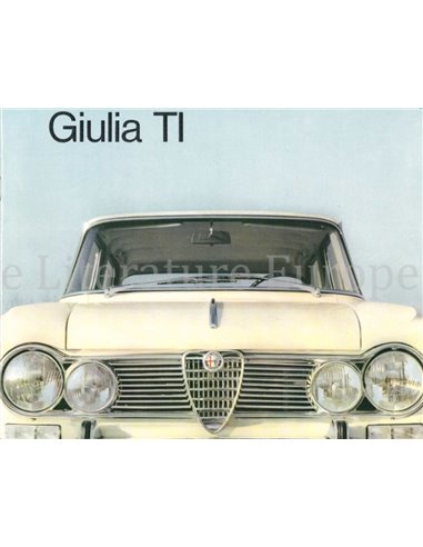 1965 ALFA ROMEO GIULIA TI BROCHURE ENGELS