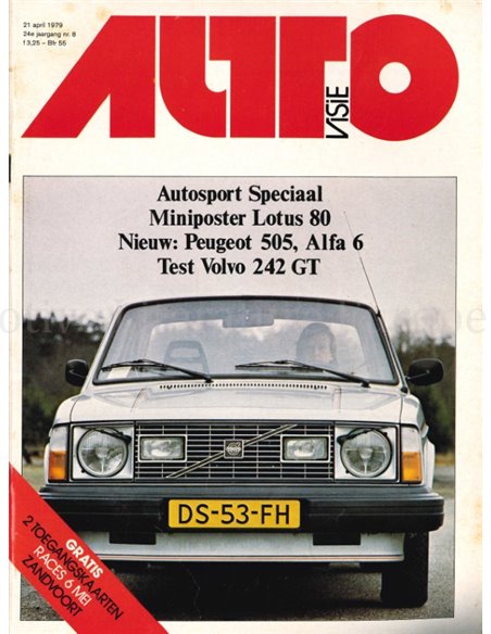 1979 AUTOVISIE MAGAZIN 08 NIEDERLÄNDISCH