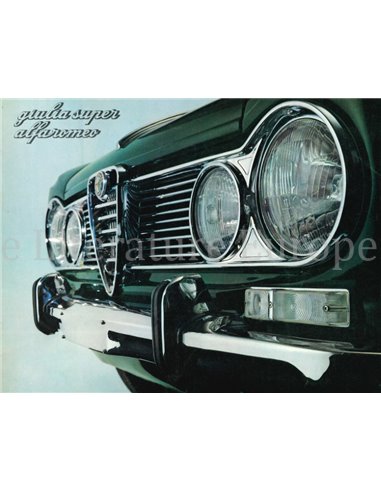1965 ALFA ROMEO GIULIA SUPER BROCHURE ENGLISH