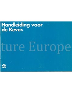 1982 VOLKSWAGEN KEVER INSTRUCTIEBOEK NEDERLANDS