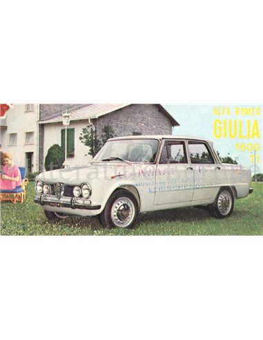 1962 ALFA ROMEO GIULIA 1600 TI PROSPEKT ENGLISCH