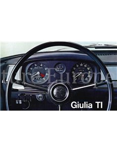 1969 ALFA ROMEO GIULIA TI BROCHURE ITALIAANS