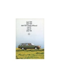 1980 MERCEDES BENZ E KLASSE T BROCHURE NEDERLANDS