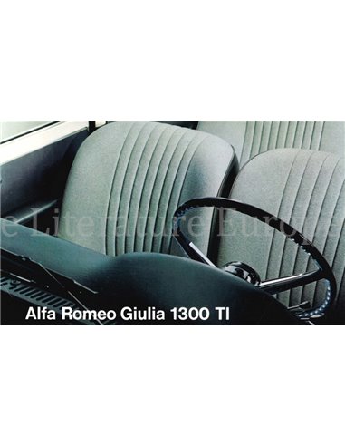 1967 ALFA ROMEO GIULIA 1300 TI BROCHURE FRENCH